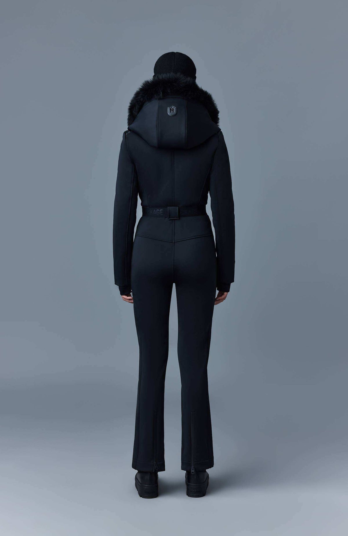 Black Ladies One Piece Ski Suit