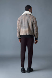 Earth Brown Multi Men's Wool Jacket