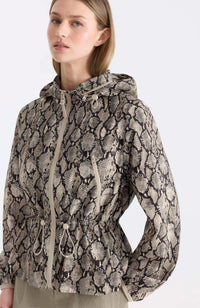 Taupe Snake Ladies Rainwear Jacket