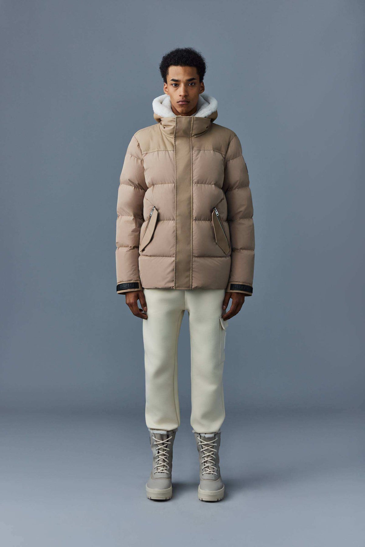 Camel Men's Hooded Down Jacket