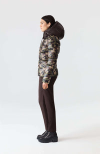 Camouflage Print Ladies Down Jacket