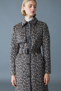 Light Camel Multi Ladies  Wool Coat
