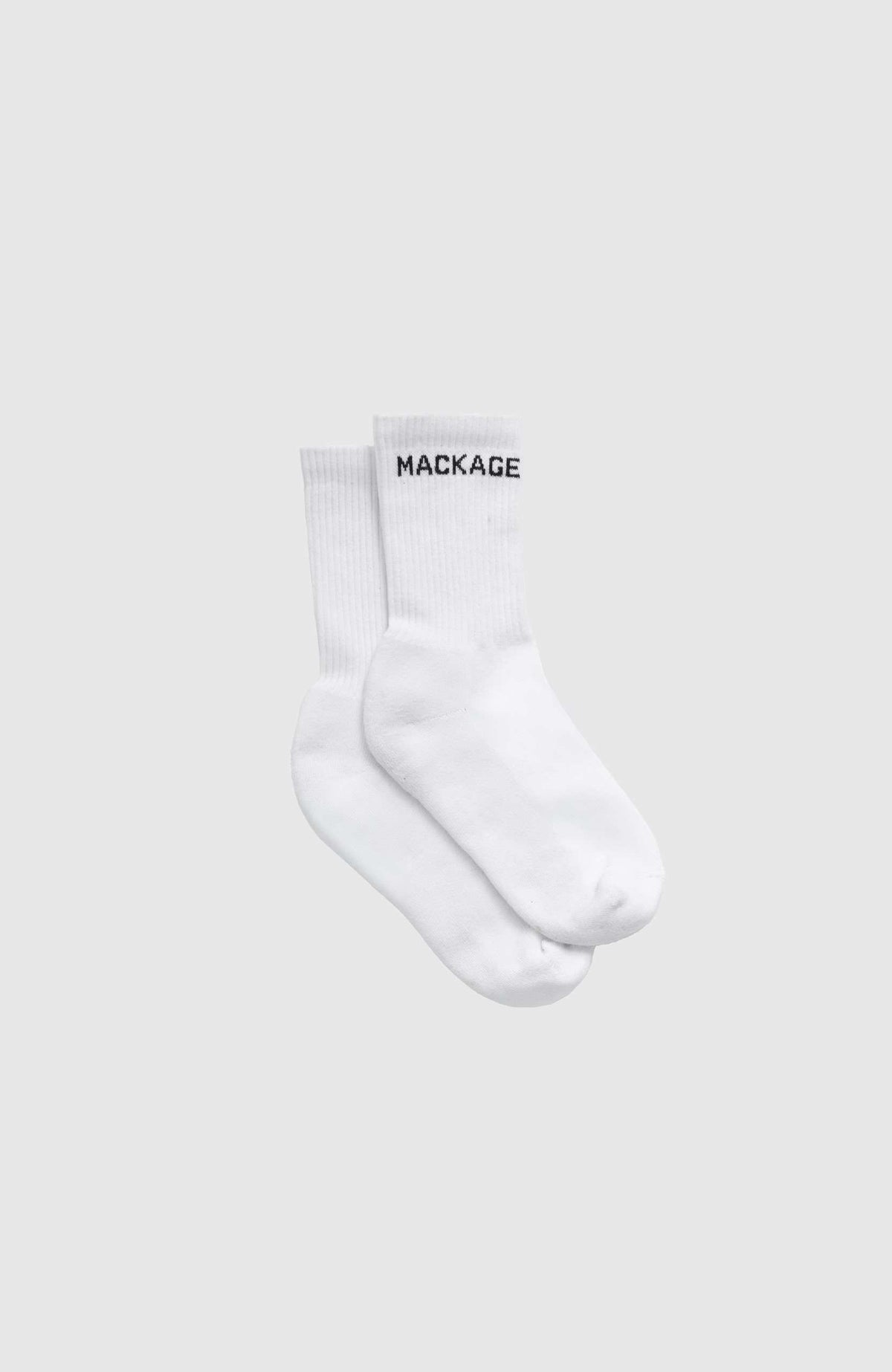 White-Navy Unisex Cotton Socks