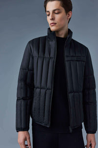 Black Men's Light Down Jacket