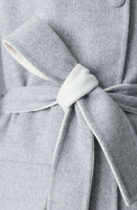 Light Grey Mix-Cream Ladies Wool Cape