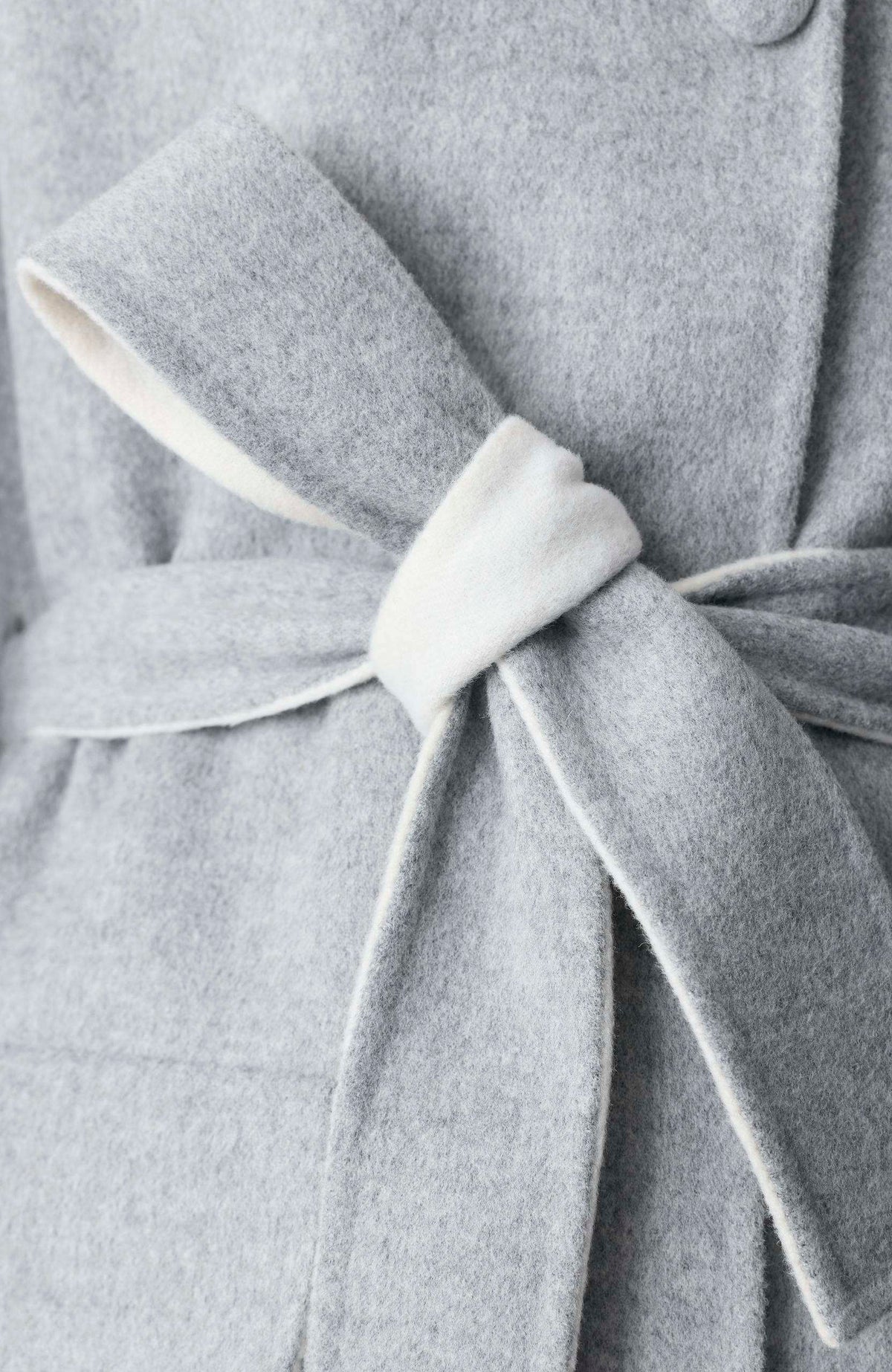 Light Grey Mix-Cream Ladies Wool Cape