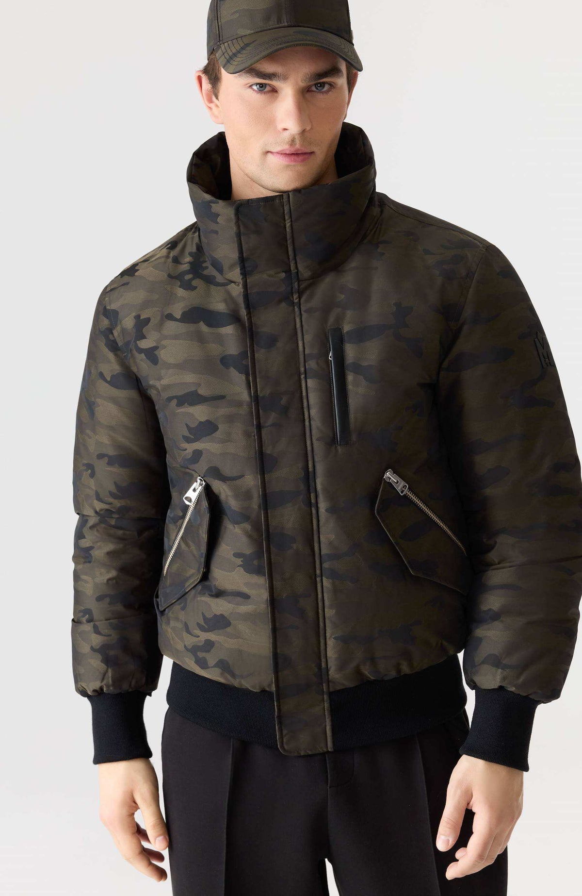 Army Men's Hooded Down Jacket