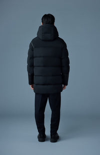 Black Men's Mixed Media Jacket