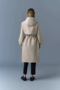 Trench-Celestial Blue Ladies Rainwear/ Rainproof Coat