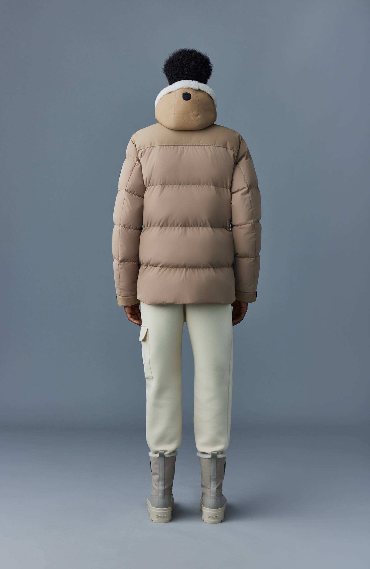 Camel Men's Hooded Down Jacket