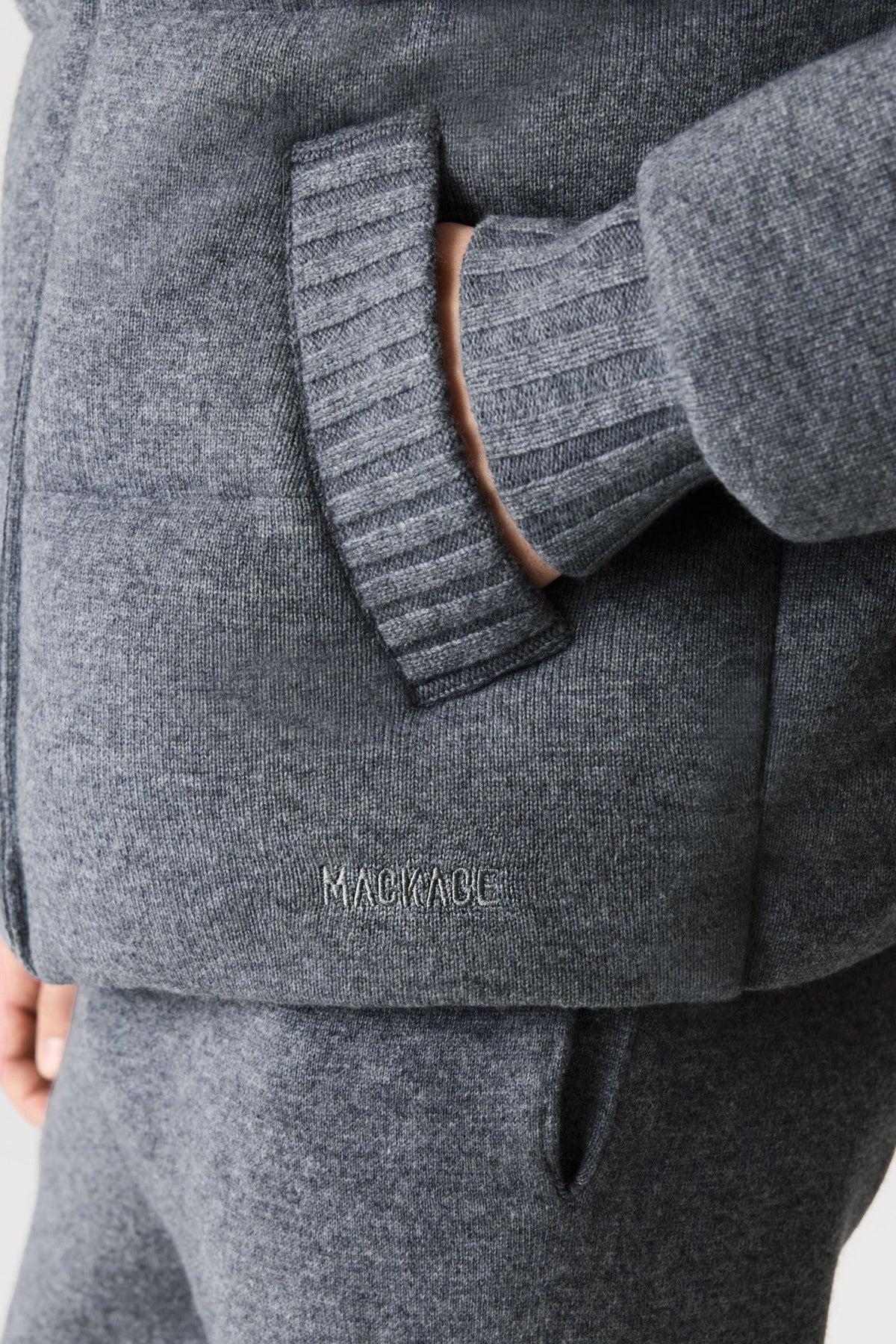 Carbon Mix Men's Hooded Down Jacket