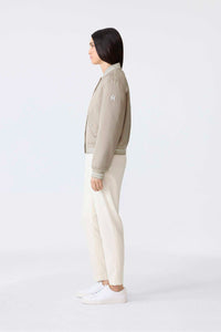 Taupe Ladies Bomber Jacket