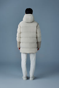 Trench-Natural Men's Mixed Media Jacket