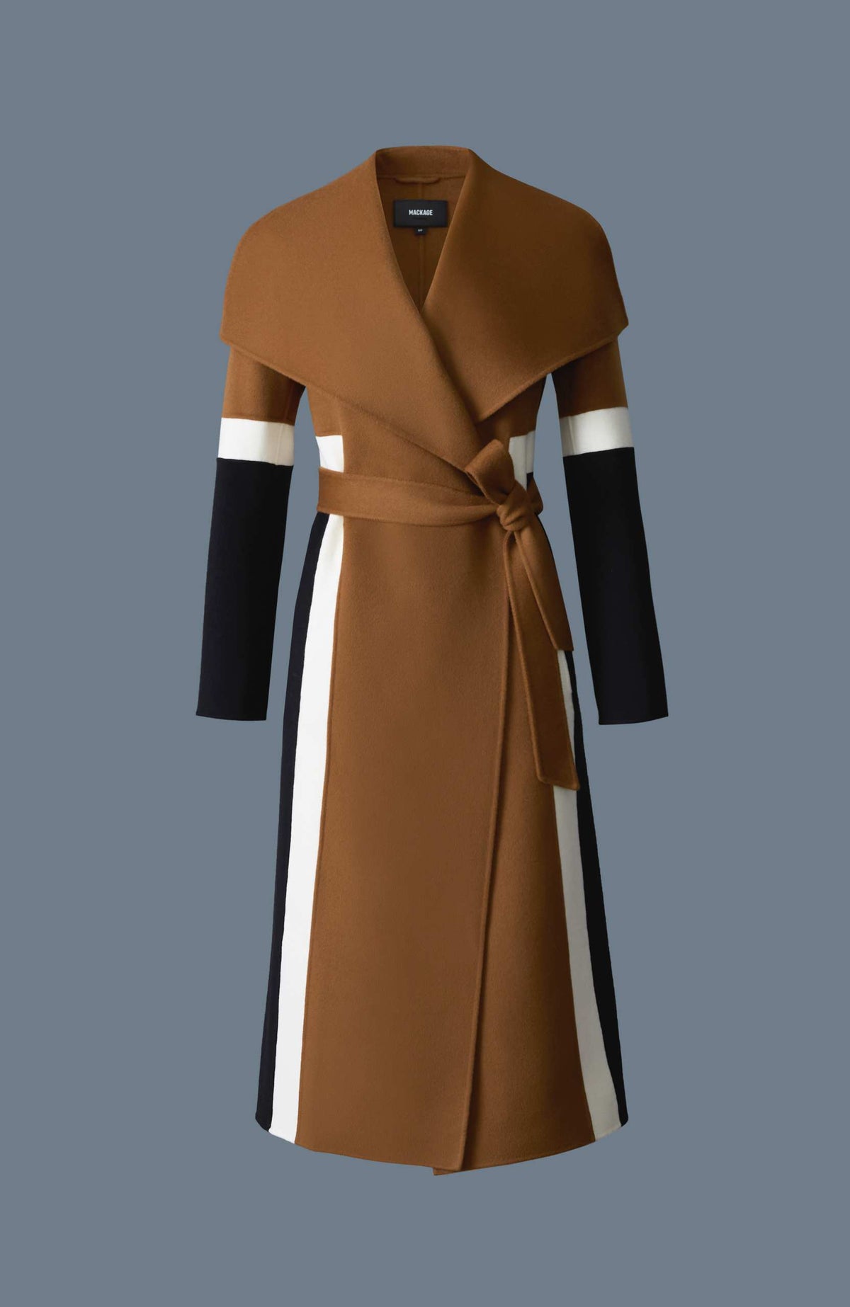 Earth Brown Multi Ladies  Wool Coat