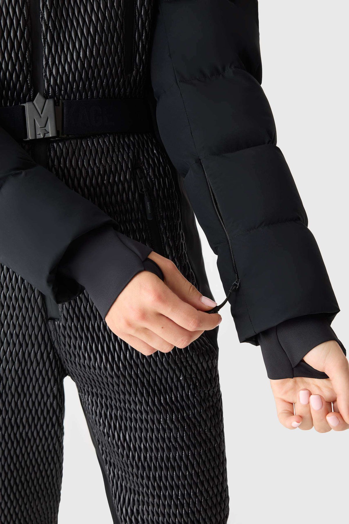 Black Ladies One Piece Ski Suit