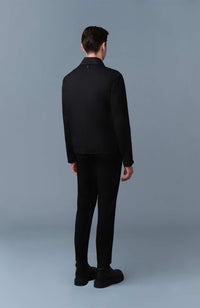 Black Men's Buttoned Jacket