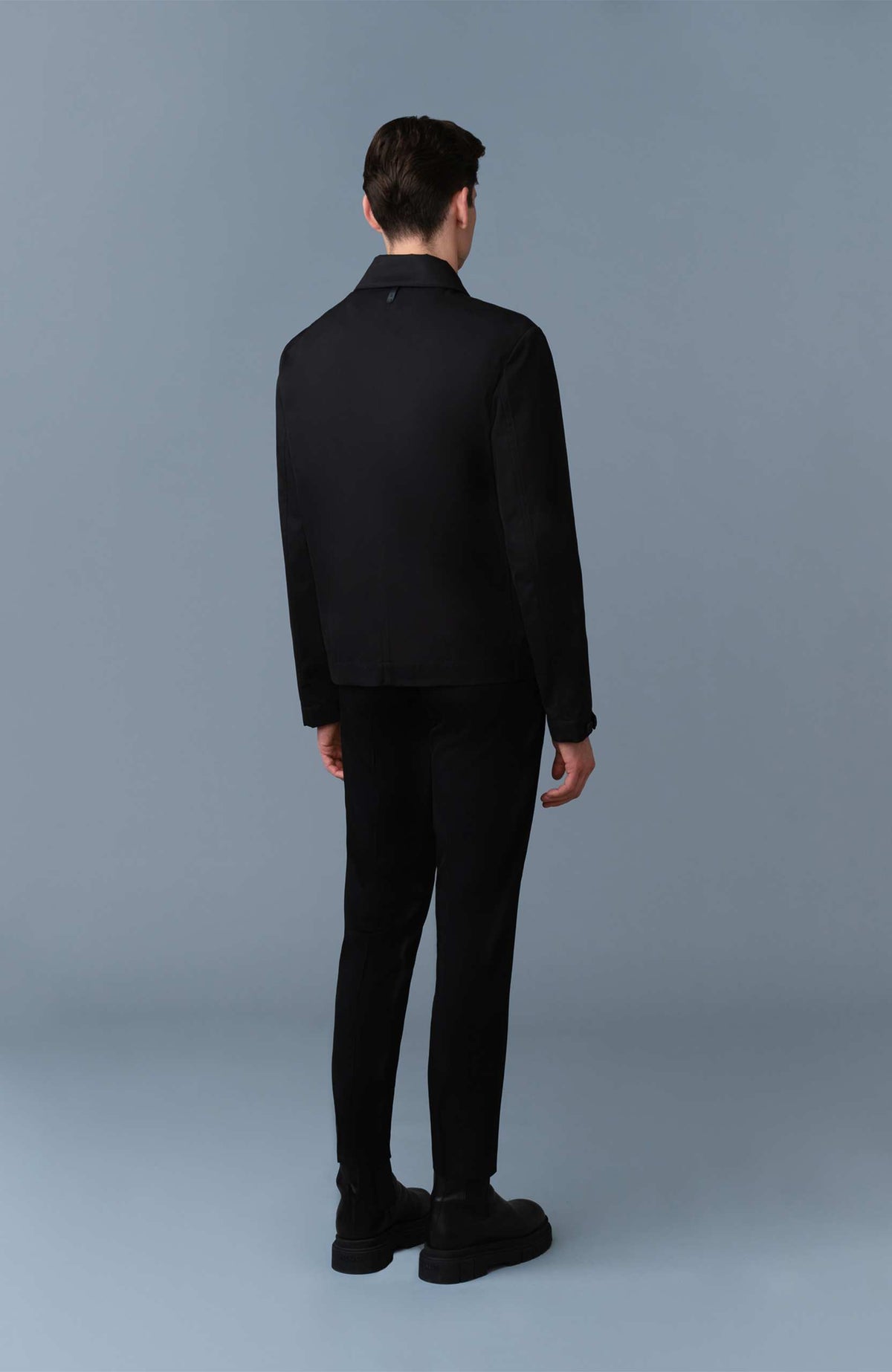 Black Men's Buttoned Jacket