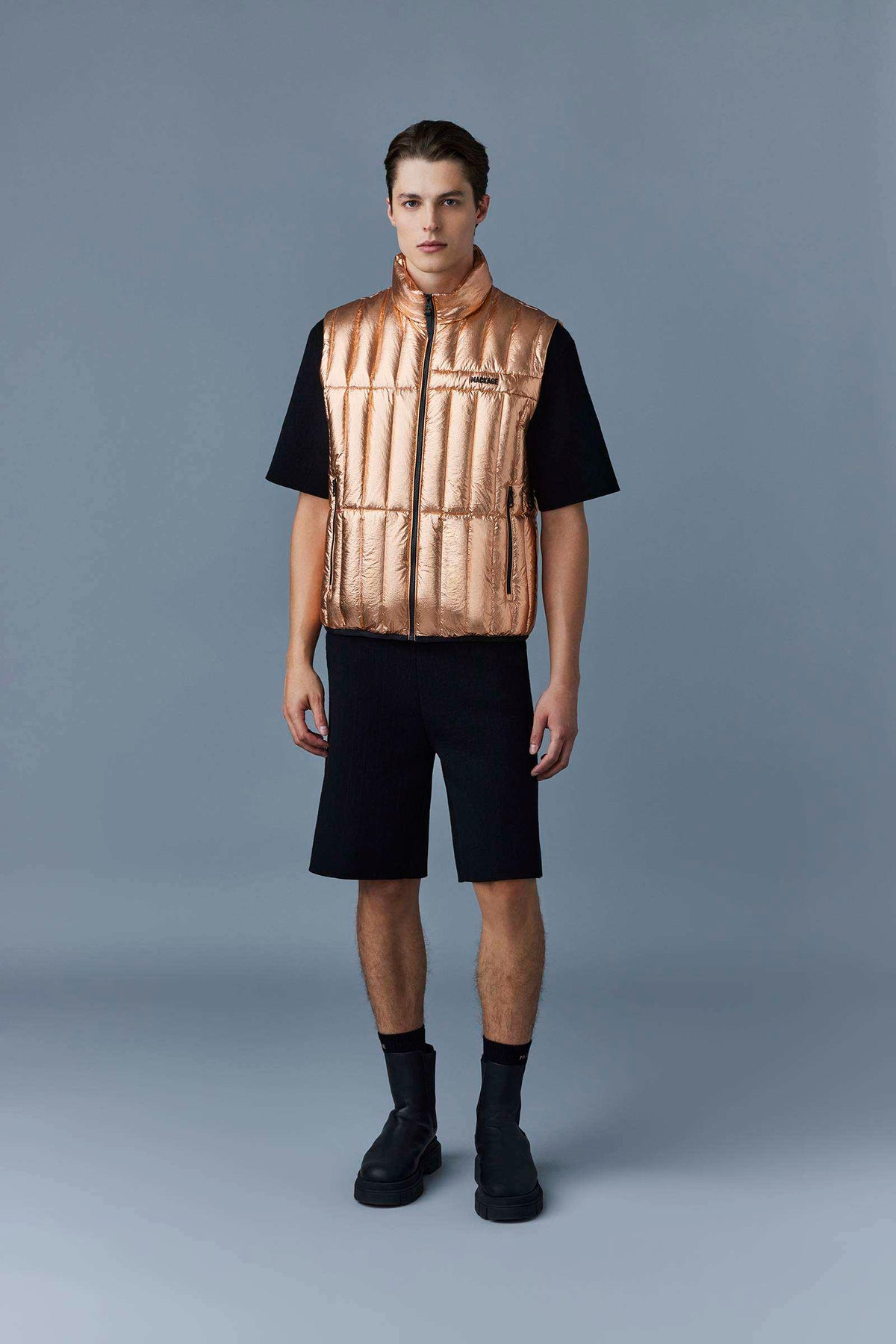 Rose Gold Men's light Down Vest