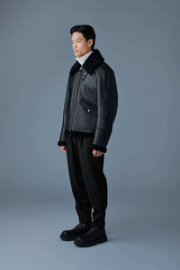 Black Men's Shearling Jacket