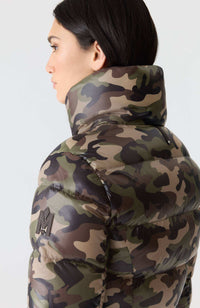 Camouflage Print Ladies Down Jacket