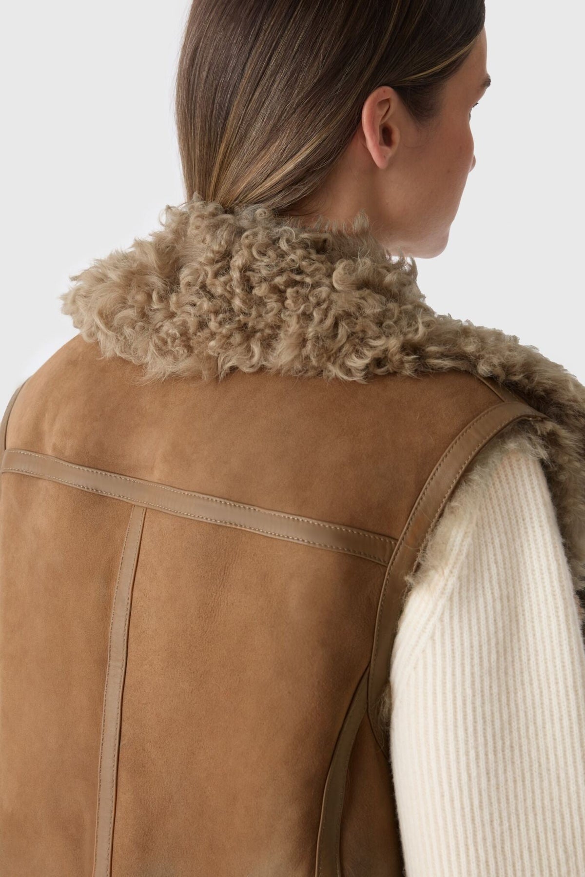 Otter Ladies Shearling Vest