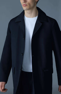 Navy Men's Hooded Rainwear/ Rainproof Coat