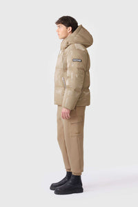Light Camel Men's Hooded Down Jacket