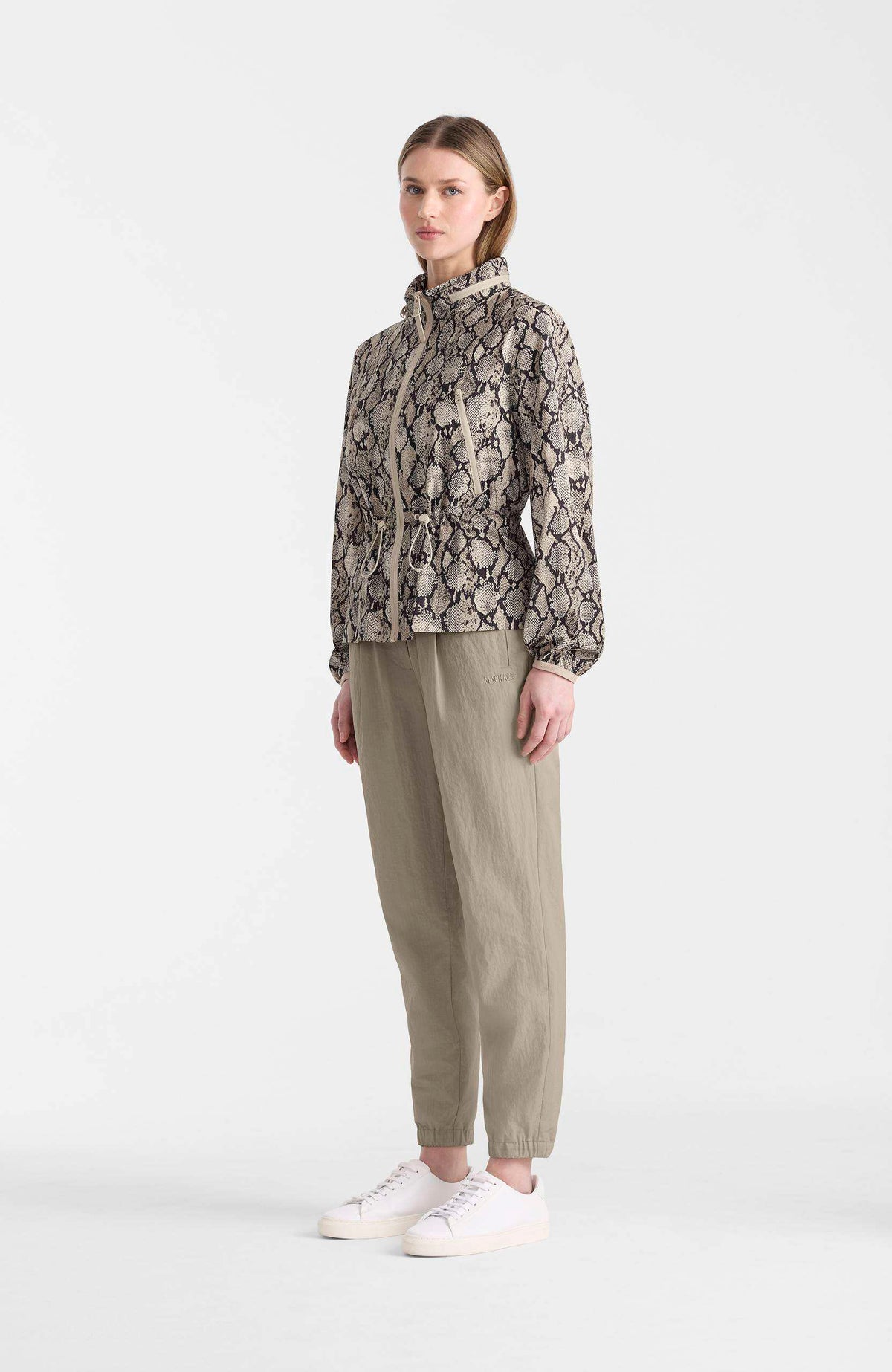 Taupe Snake Ladies Rainwear Jacket