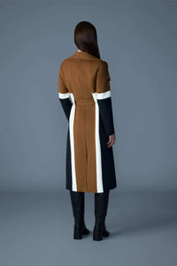 Earth Brown Multi Ladies  Wool Coat
