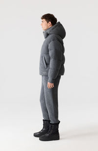 Carbon Mix Men's Hooded Down Jacket