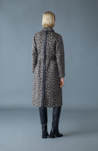 Light Camel Multi Ladies  Wool Coat