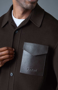 Coffee Men's Wool Jacket