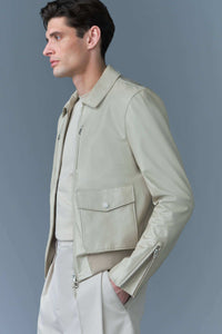 Trench Men's Leather Jacket