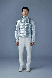 Silver Men's Zip Up Jacket