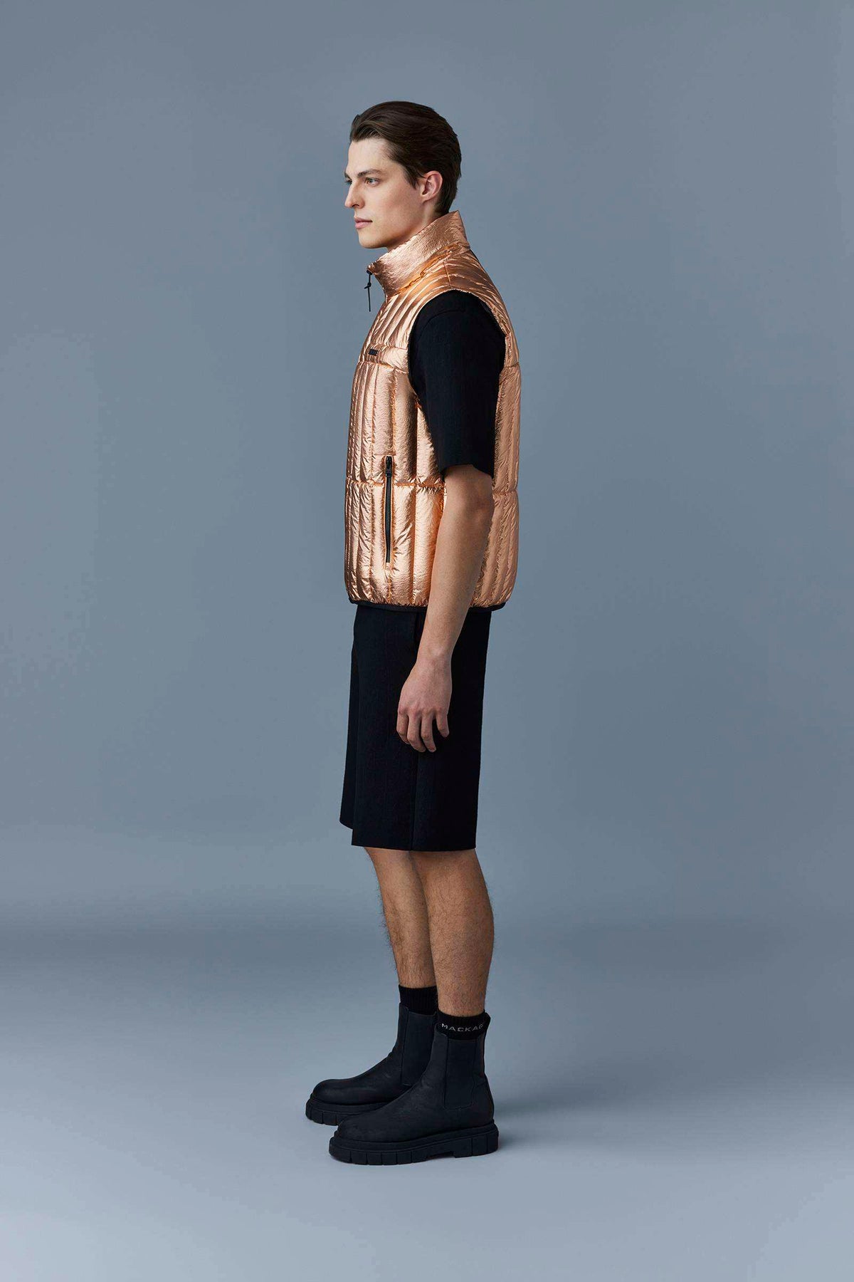 Rose Gold Men's light Down Vest