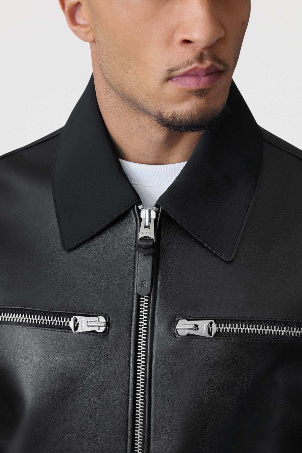Black Men's Leather Jacket