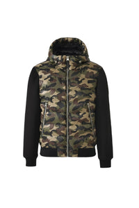 Black-Camouflage Print Men's Hooded Ready To Wear Jacket