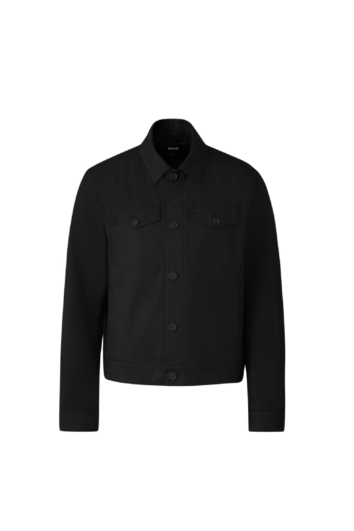 Black Men's Mixed Media Jacket
