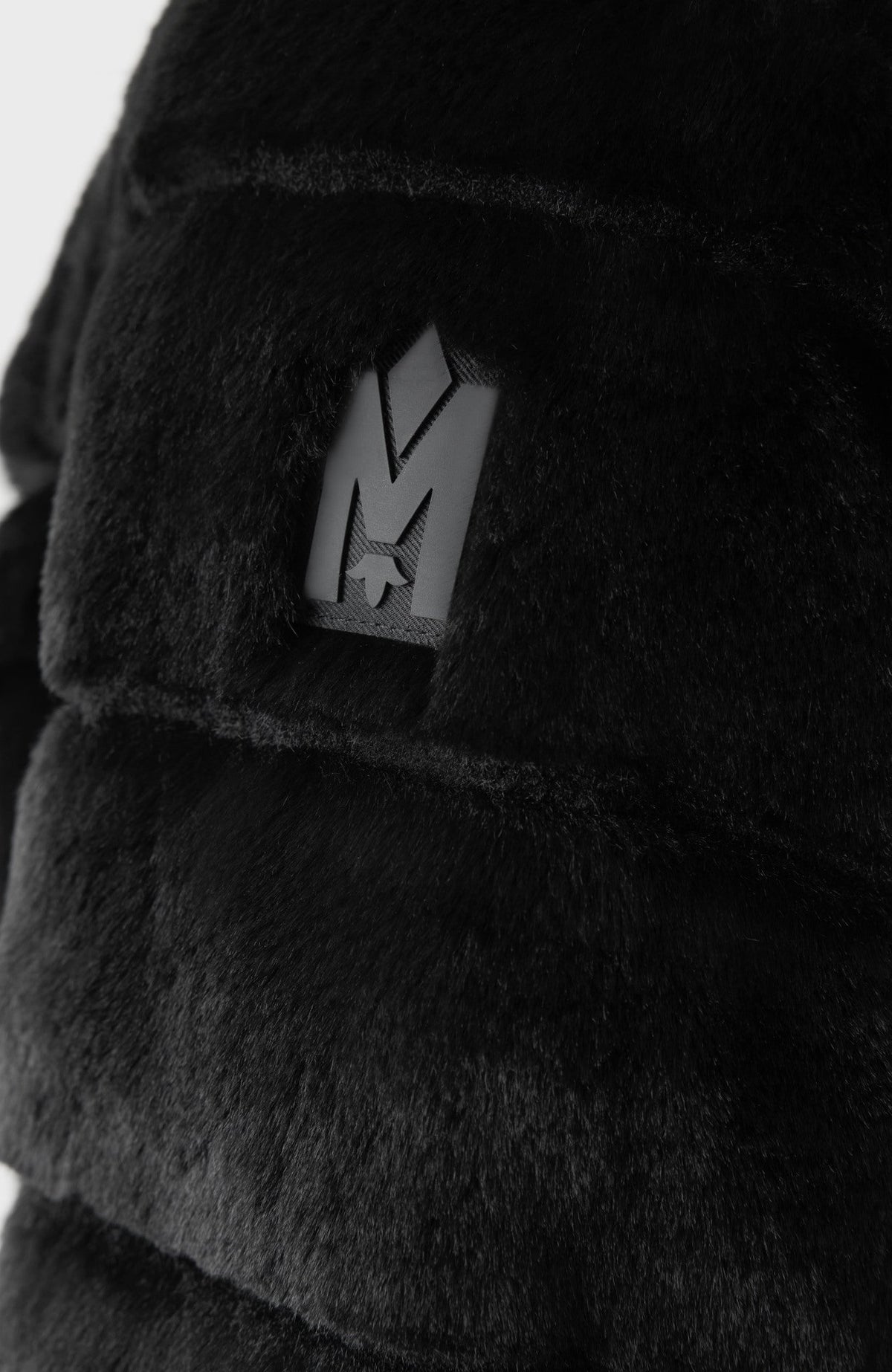Black Ladies Hooded Down Jacket
