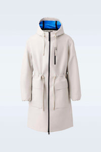 Trench-Celestial Blue Men's Hooded Rainwear/ Rainproof Coat