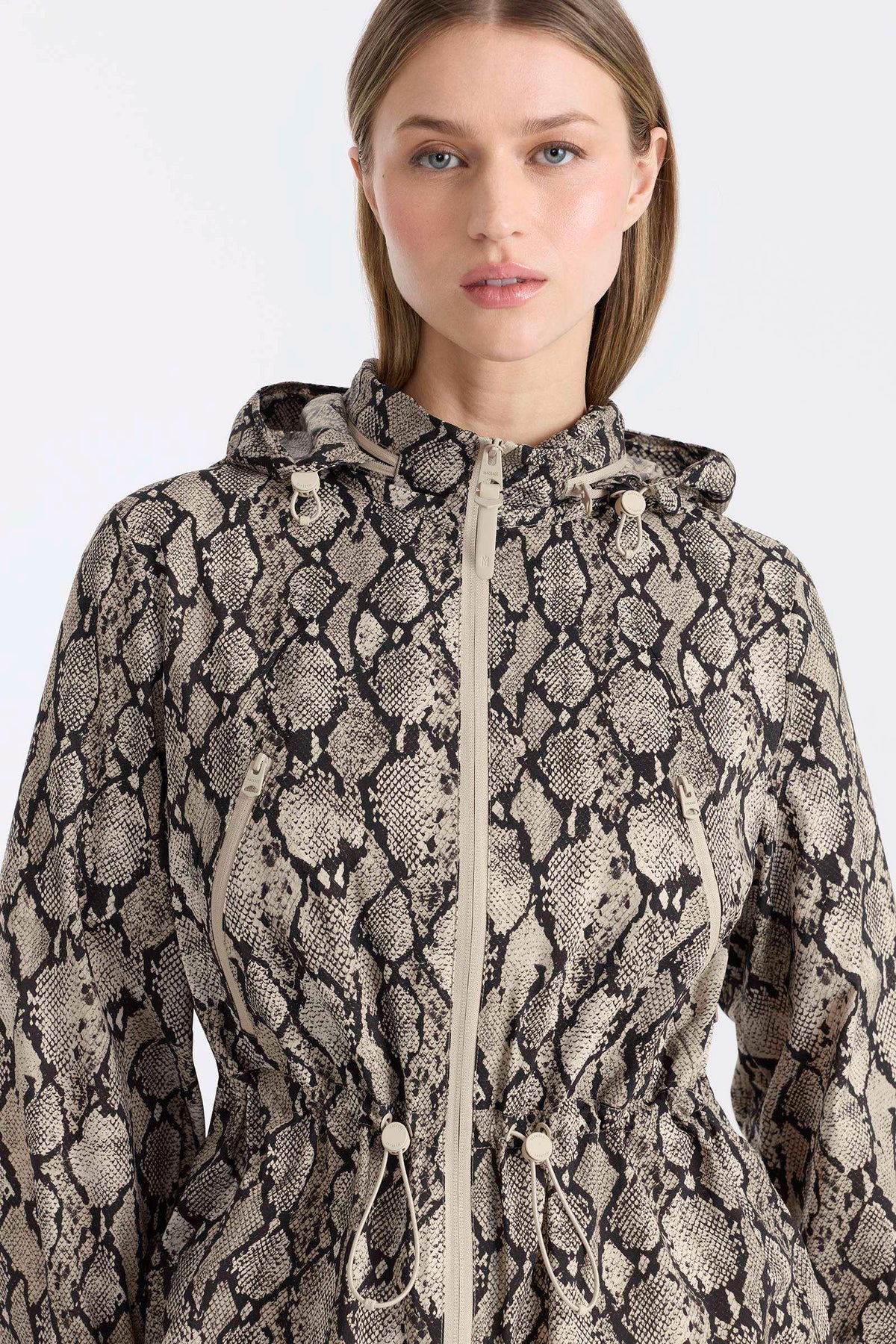 Taupe Snake Ladies Rainwear Jacket