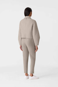 Taupe Mix-Taupe Ladies  Wool Jacket