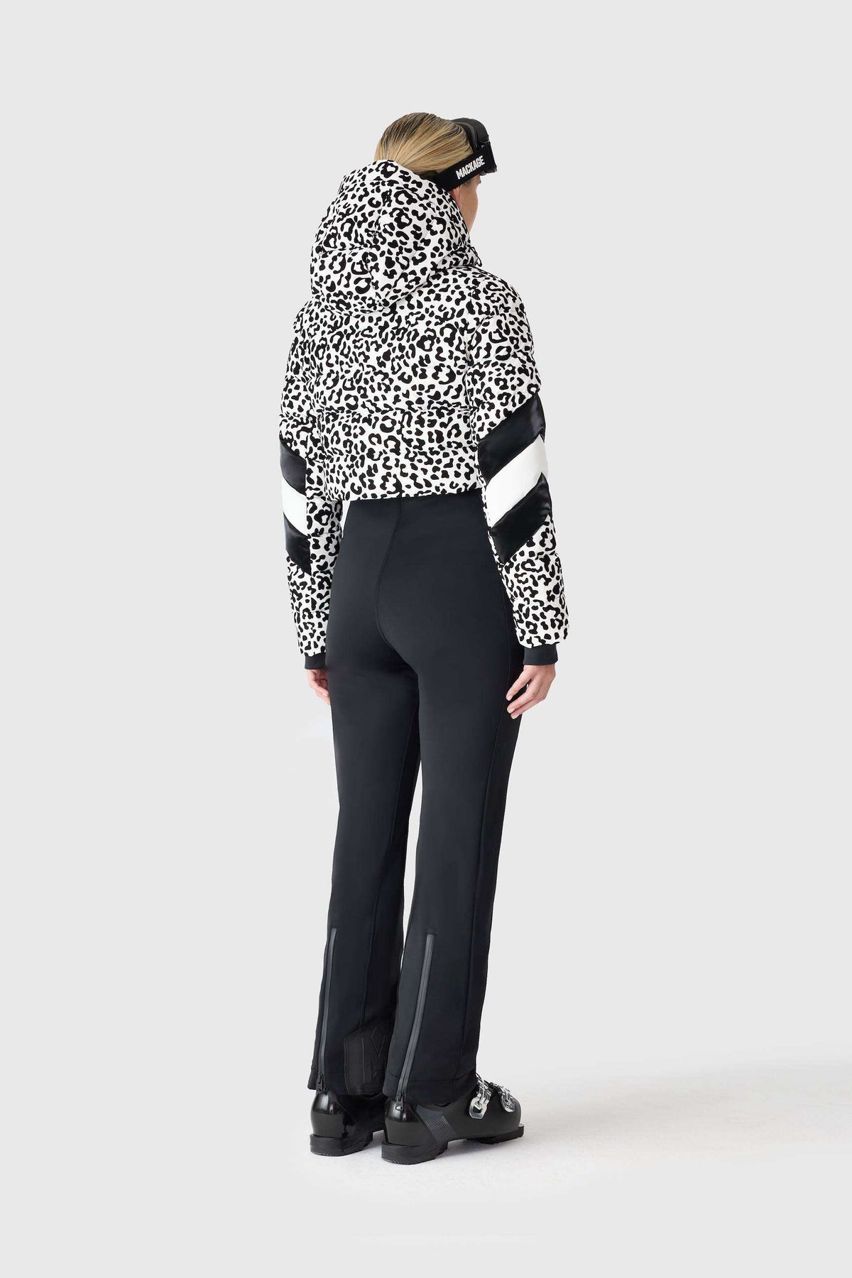 Black-White Ladies One Piece Ski Suit