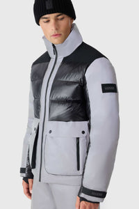 Reflective Men's Hooded Down Jacket