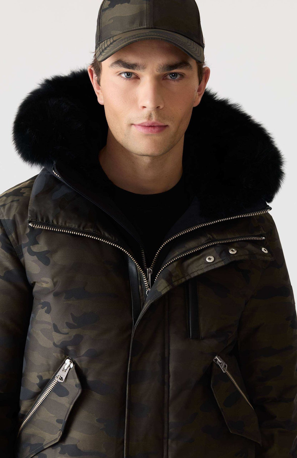Army Men's Hooded Down Jacket