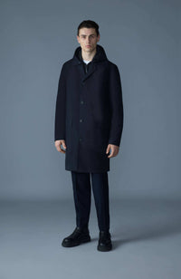 Navy Men's Hooded Rainwear/ Rainproof Coat