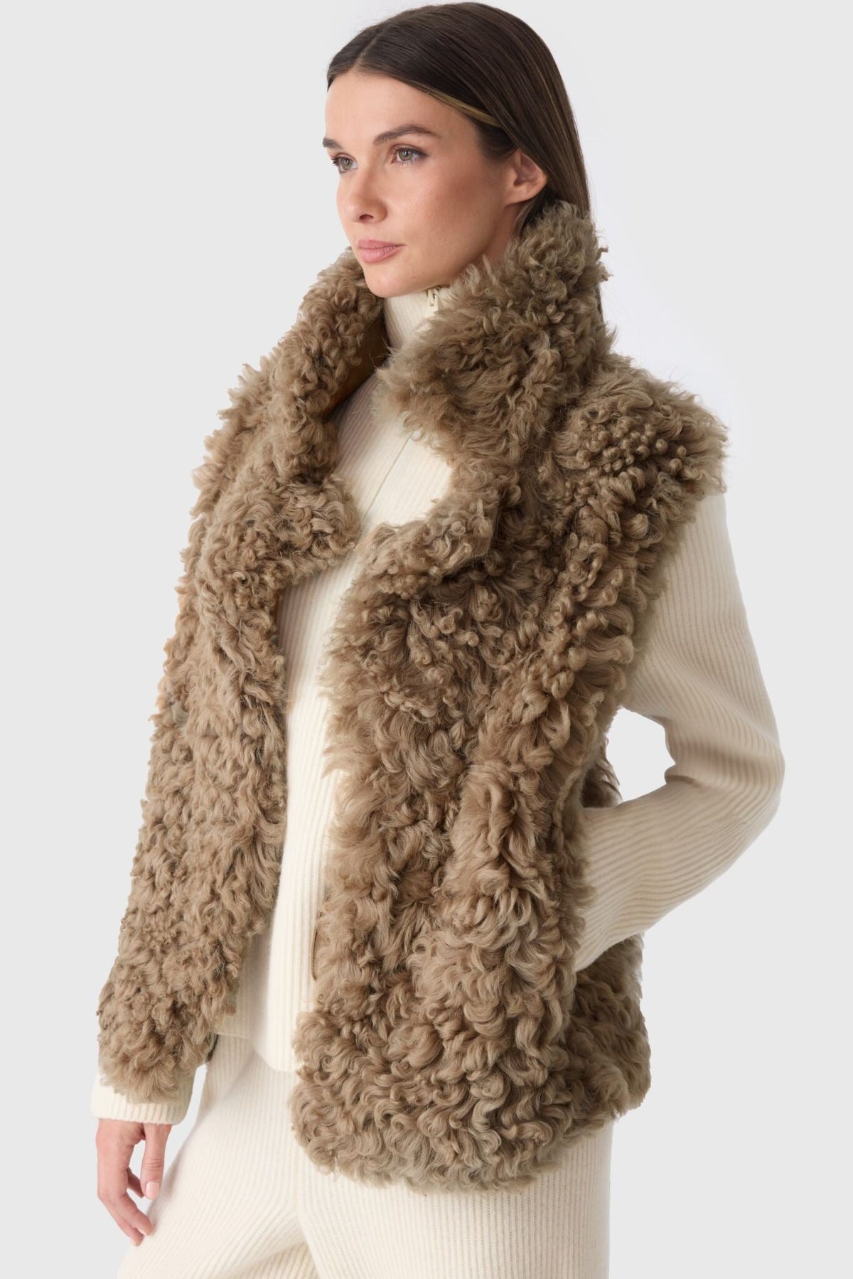 Otter Ladies Shearling Vest