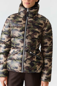 Camouflage Print Ladies Down Jacket