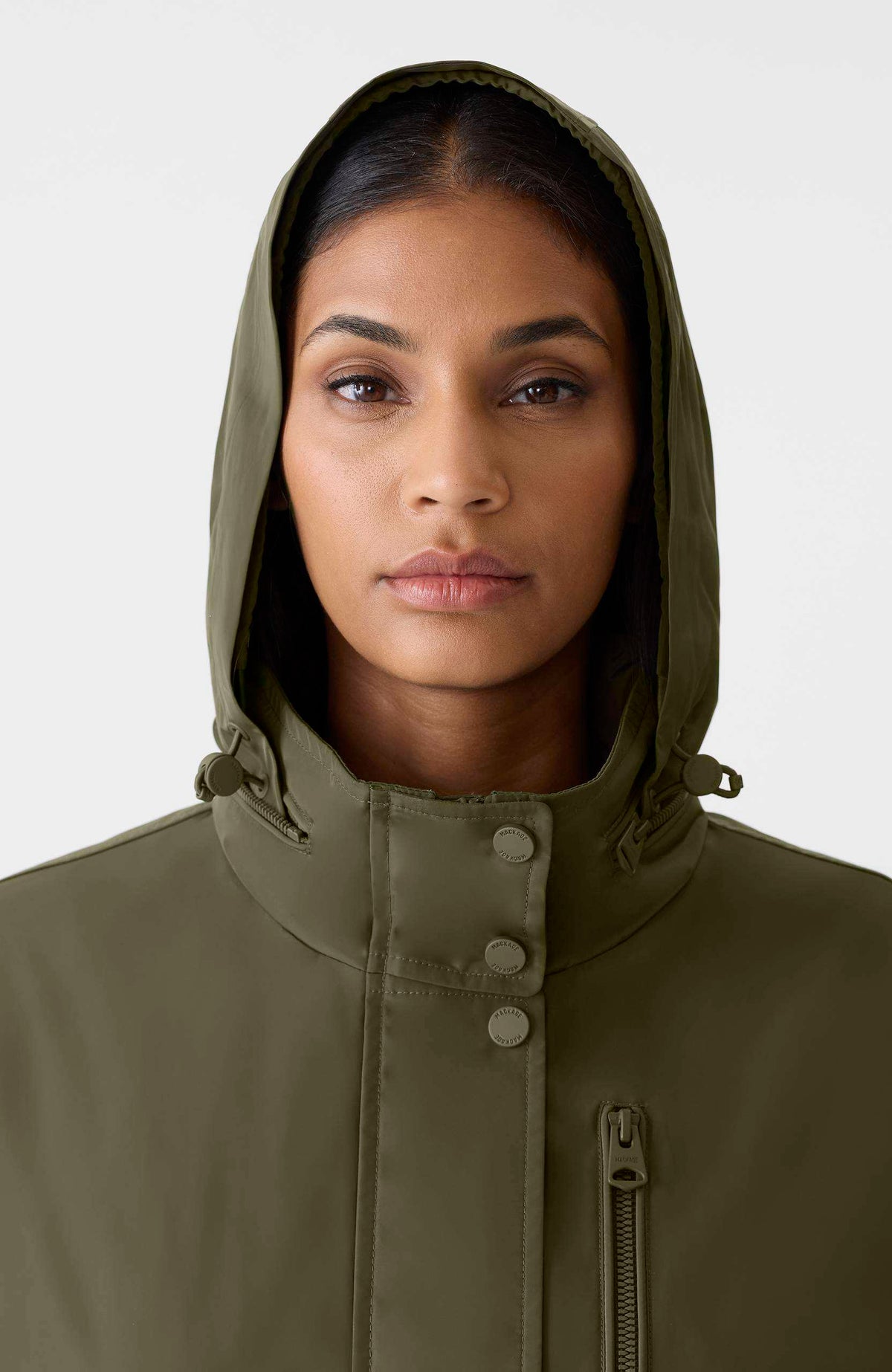 Light Military Ladies Rainwear Coat