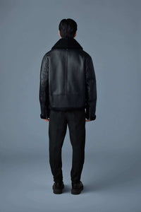 Black Men's Shearling Jacket